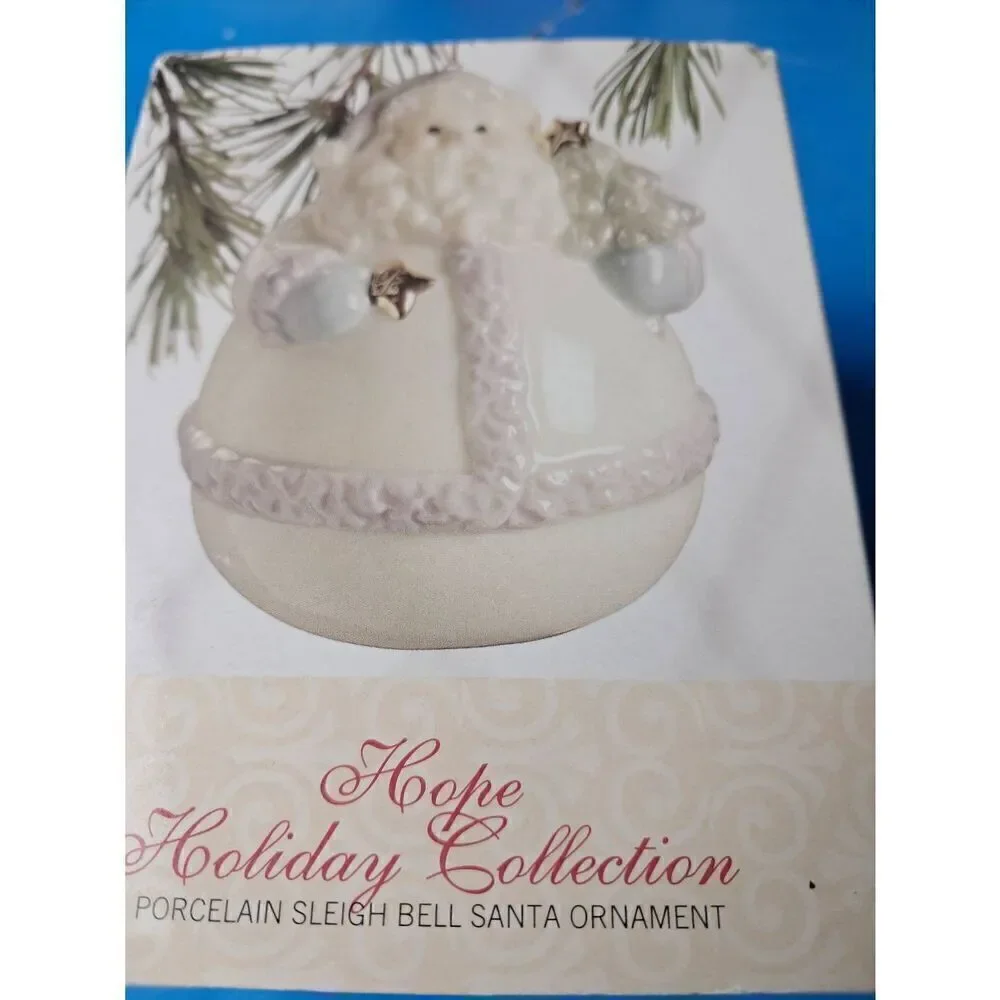 Formalities Braum Bros Santa Christmas Ornament w/ Box  Bell Hope Holiday Good